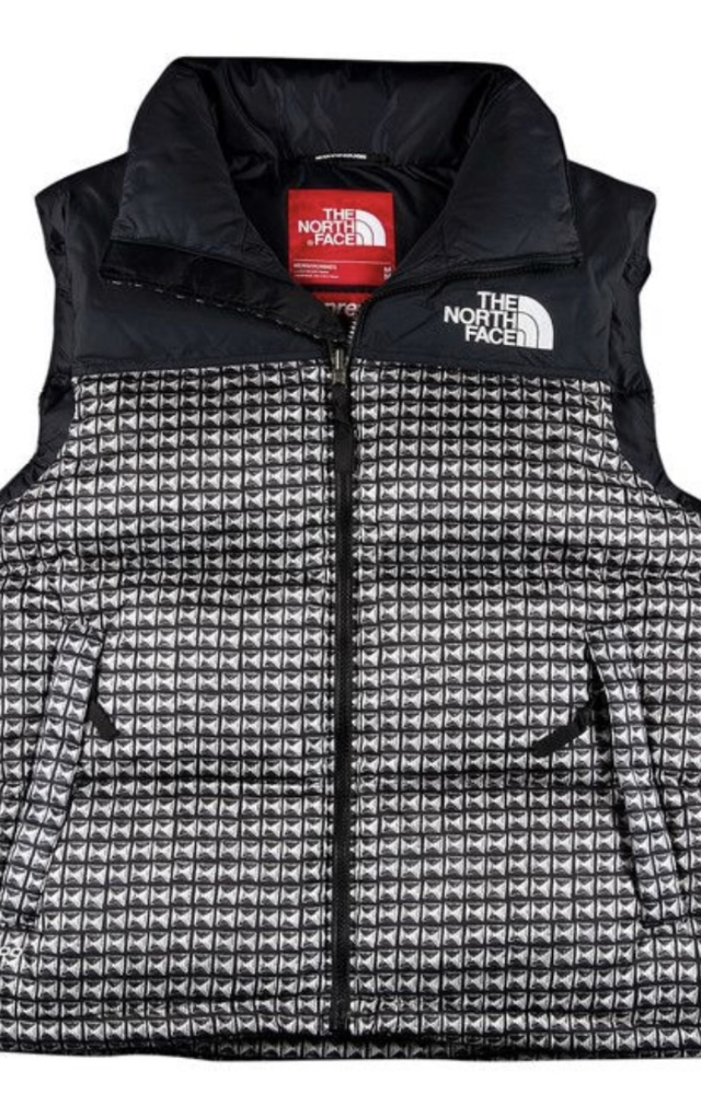 Supreme x TNF "Studded Nuptse Vest"